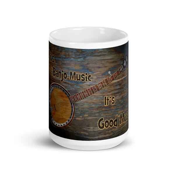 Banjo Music mug for banjo lovers.